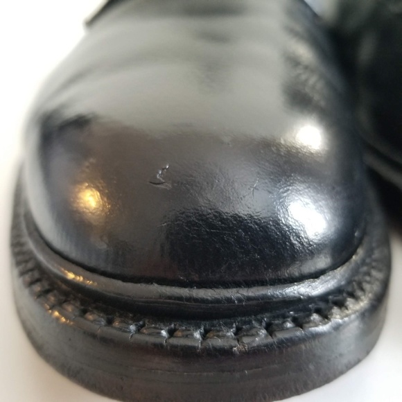 JOHNSTON MURPHY V Cleat Aristocraft Men\'s Oxford Black Shoes Size 10 E/C Vintage main image 11